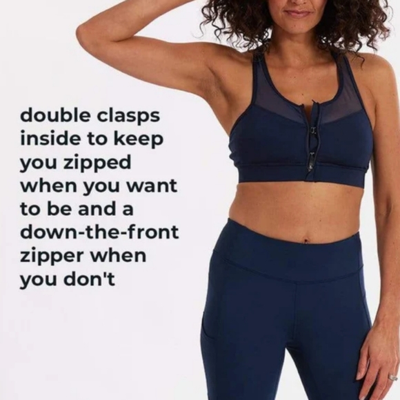 HANDFUL | The Closer front zip close high impact sports bra - Picture 7 of 7